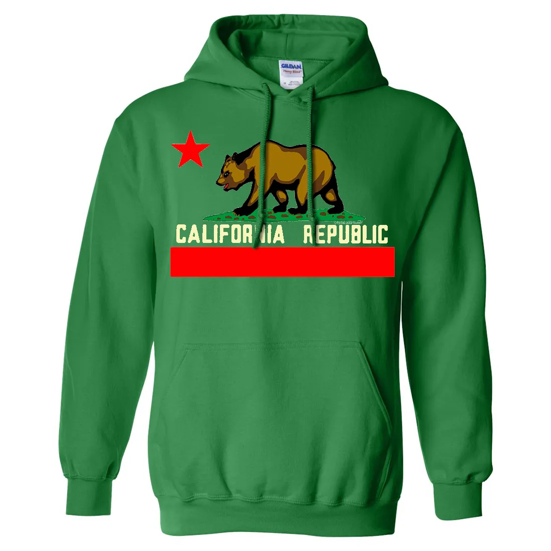 California State Flag Borderless Sweatshirt Hoodie