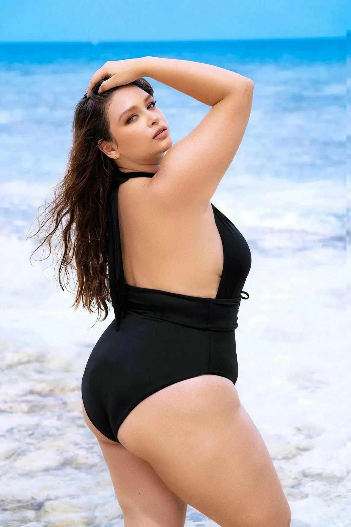 Halter Neck One Piece Swimsuit